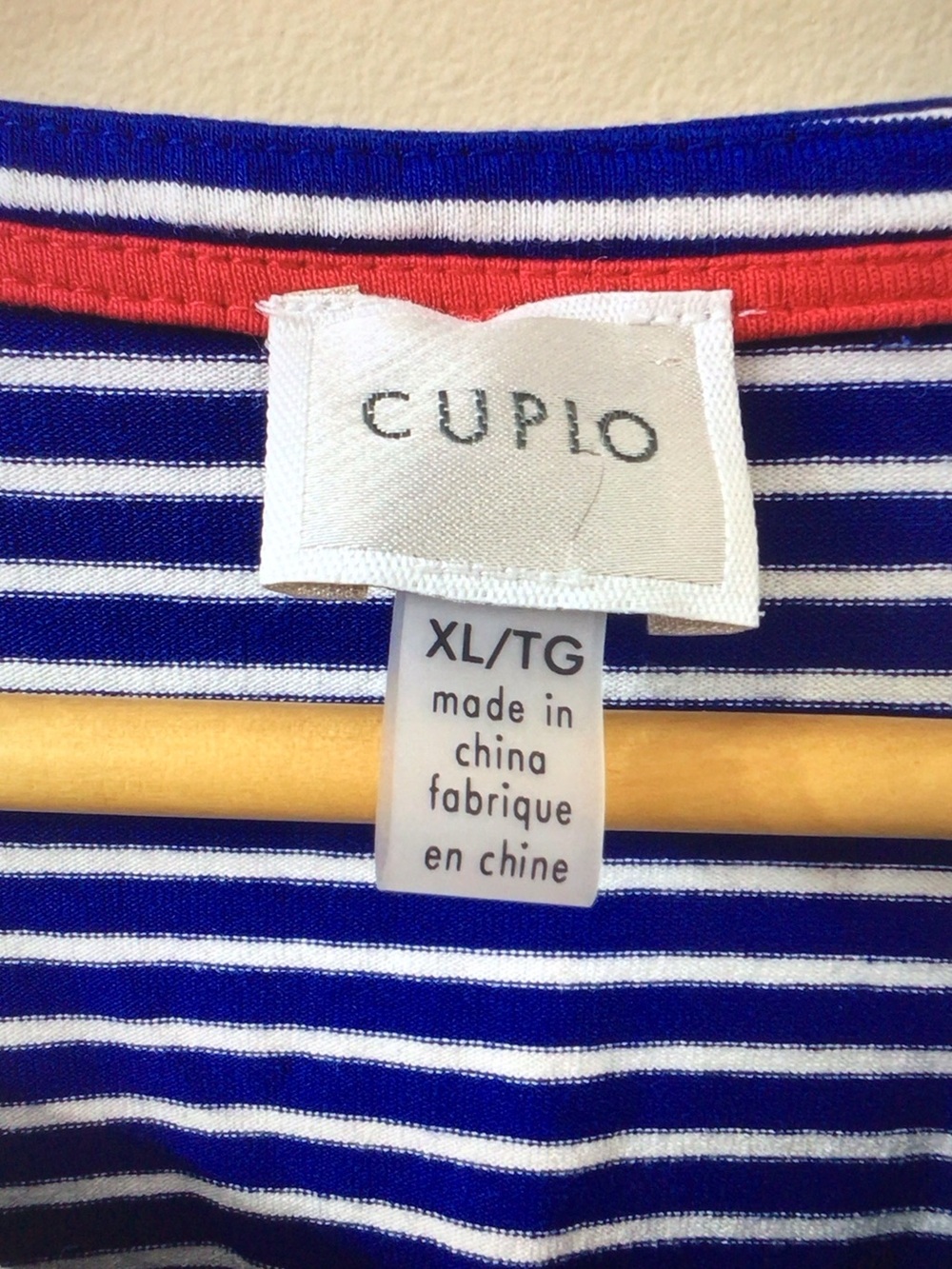 Cupio Blue and White Striped Short Sleeve Tee - Picture 3 of 8